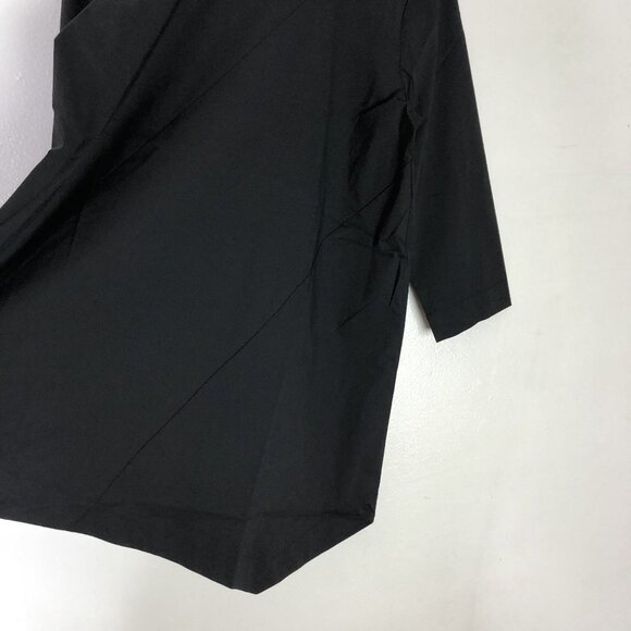 J Jill Black Asymmetrical Hem Tunic Top NWT Xsmall - Picture 3 of 4